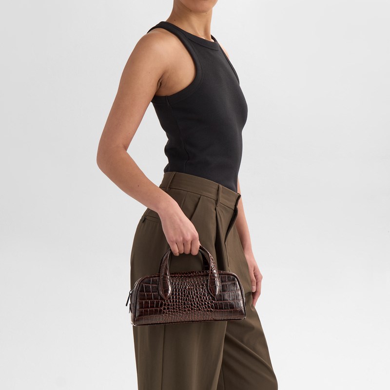MARKBERG Håndtaske ThoraMBG Croco Brown Croco 2