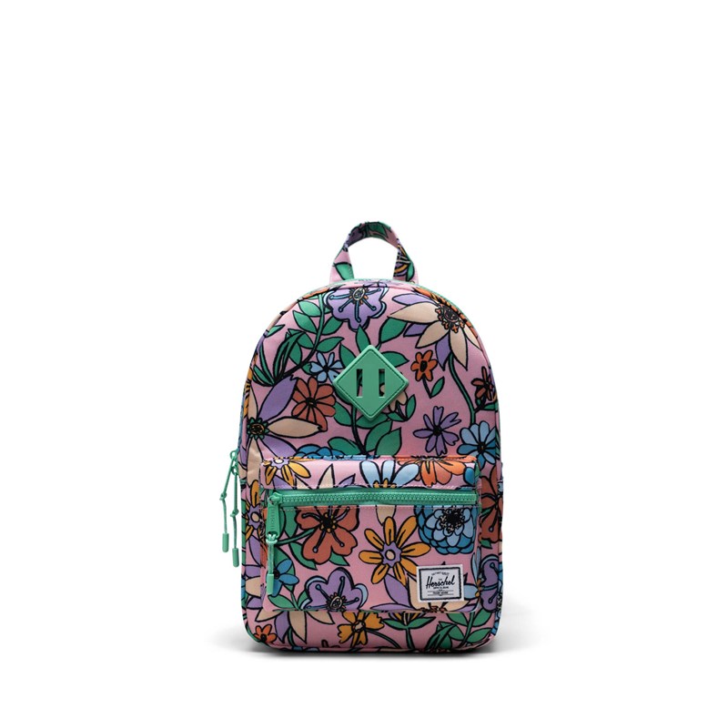 Herschel Rygsæk Heritage kids Blomster Print 1