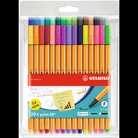 STABILO Fineliners Point 30-pack Multi