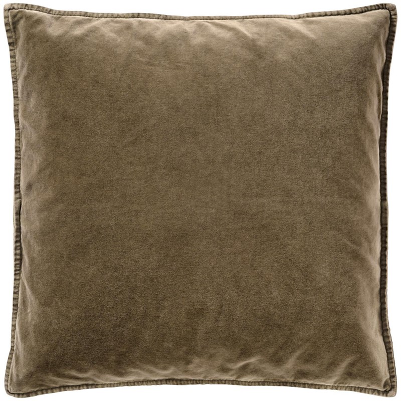 Ib Laursen Kuddfodral Velour Brun/beige 50x50cm
