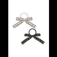 Konges Sløjd Hårsnoddar Rosett 2-pack Svart/Beige 1
