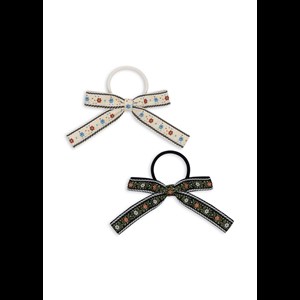 Konges Sløjd Hårsnoddar Rosett 2-pack Svart/Beige