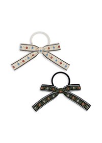 Konges Sløjd Hårsnoddar Rosett 2-pack Svart/Beige 1