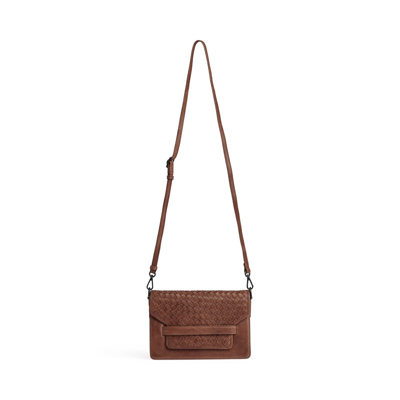 MARKBERG Crossbody Arabellambg Weave Cognac 2