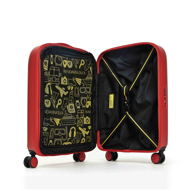 Mandarina Duck Resväska Logoduck+ Röd/Röd 55 Cm 4