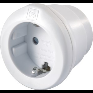Go Travel Adaptor EU-USA Adaptor Hvid