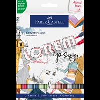 Faber-Castell Tuscher Sketch 12 st. Multi