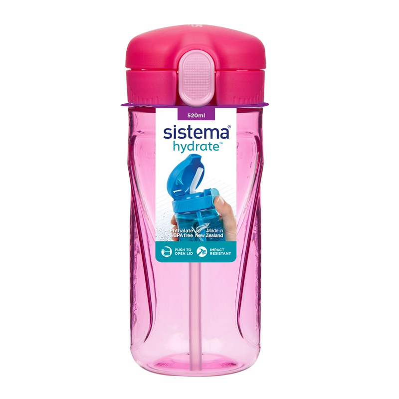 Sistema Drikkeflaske Tritan Quick Flip Pink 1