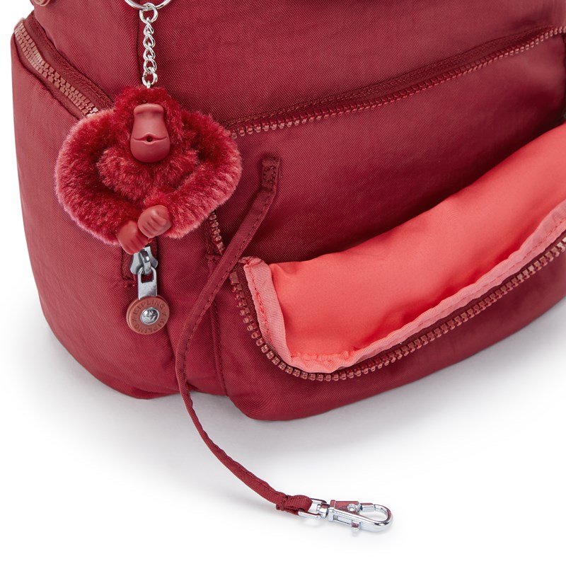 Kipling Ryggsäck City Zip S Röd 8