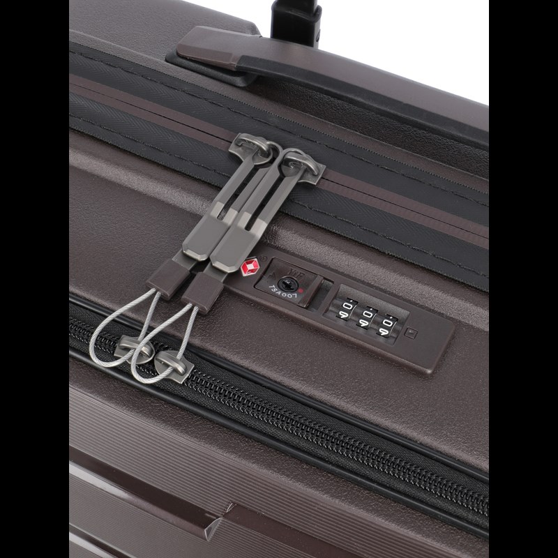 travelite Kuffert Airbase med frontlomme Brun 55 Cm 7