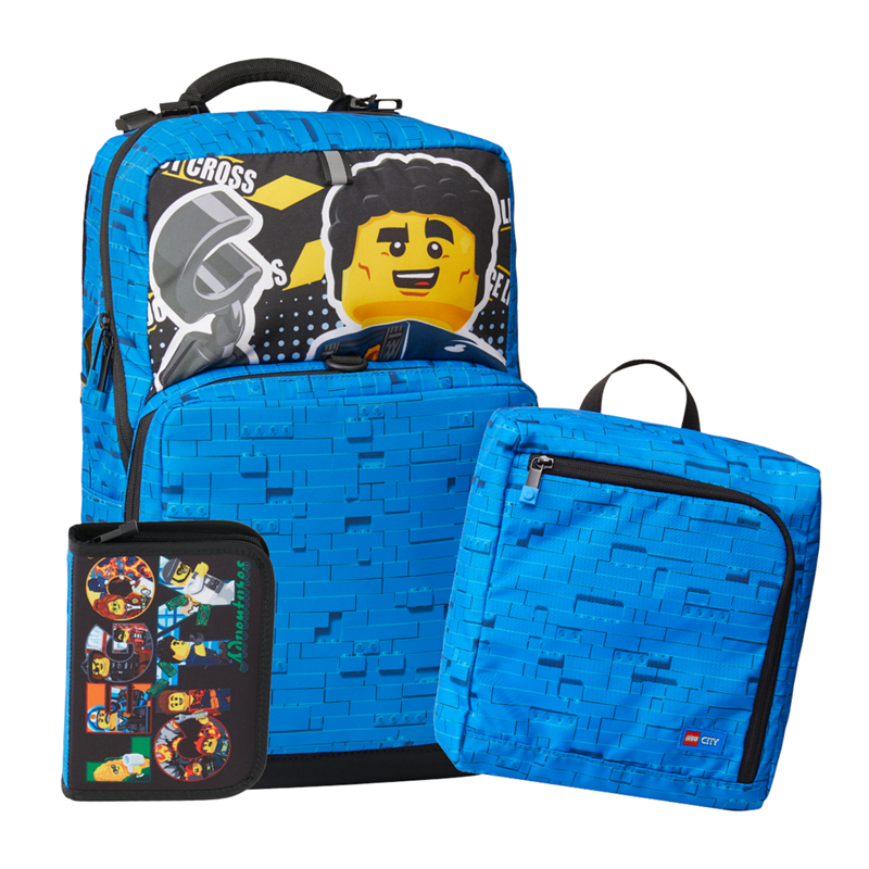 LEGO Bags Skoletaskesæt Optimo+ City Pol Blå/sort