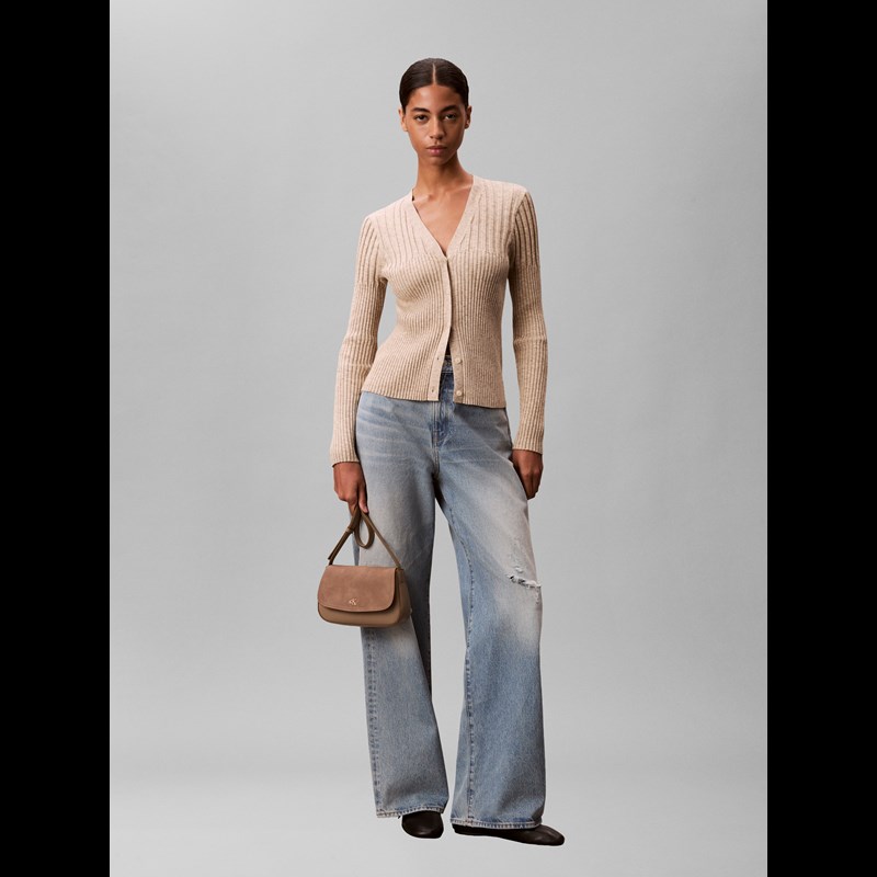 Calvin Klein Skuldertaske Sueded Hardware Brun 2