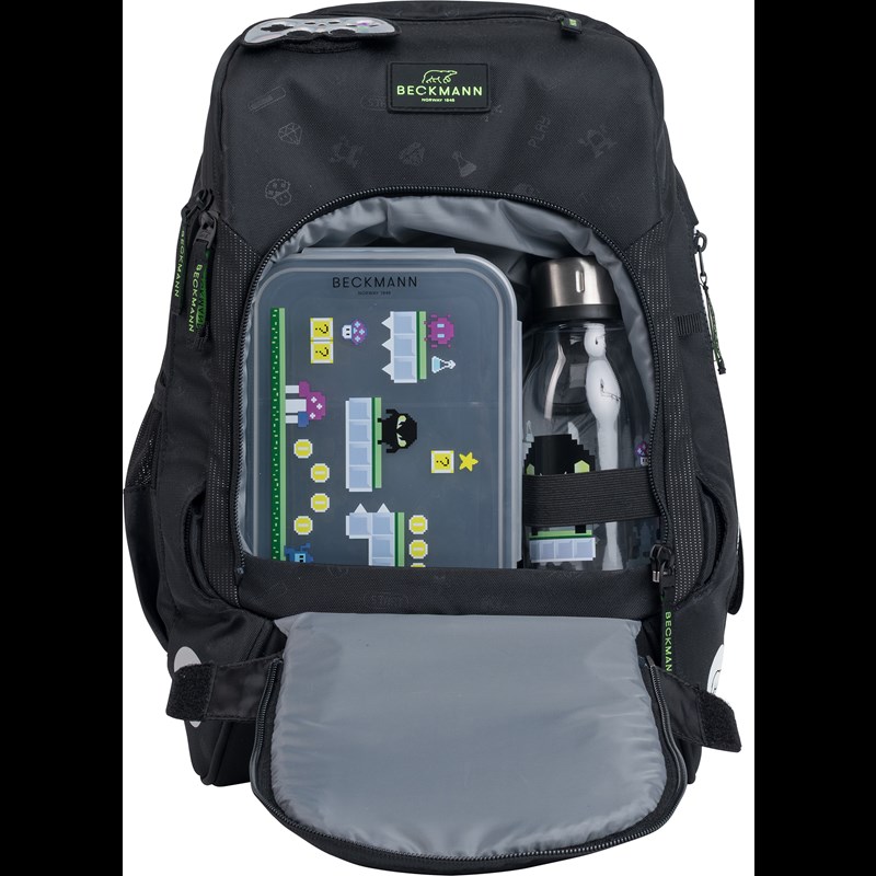 Beckmann Skoletaskesæt Active Air Pixel Sort/Sort 6
