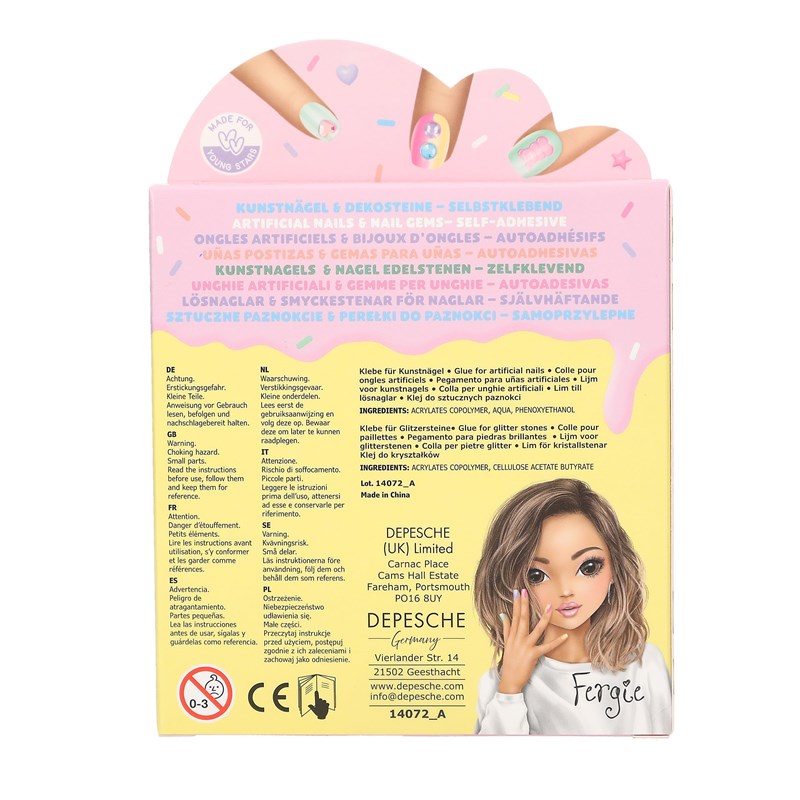 TOPModel Negle/Krystal Sæt Candy Glam Multi 4