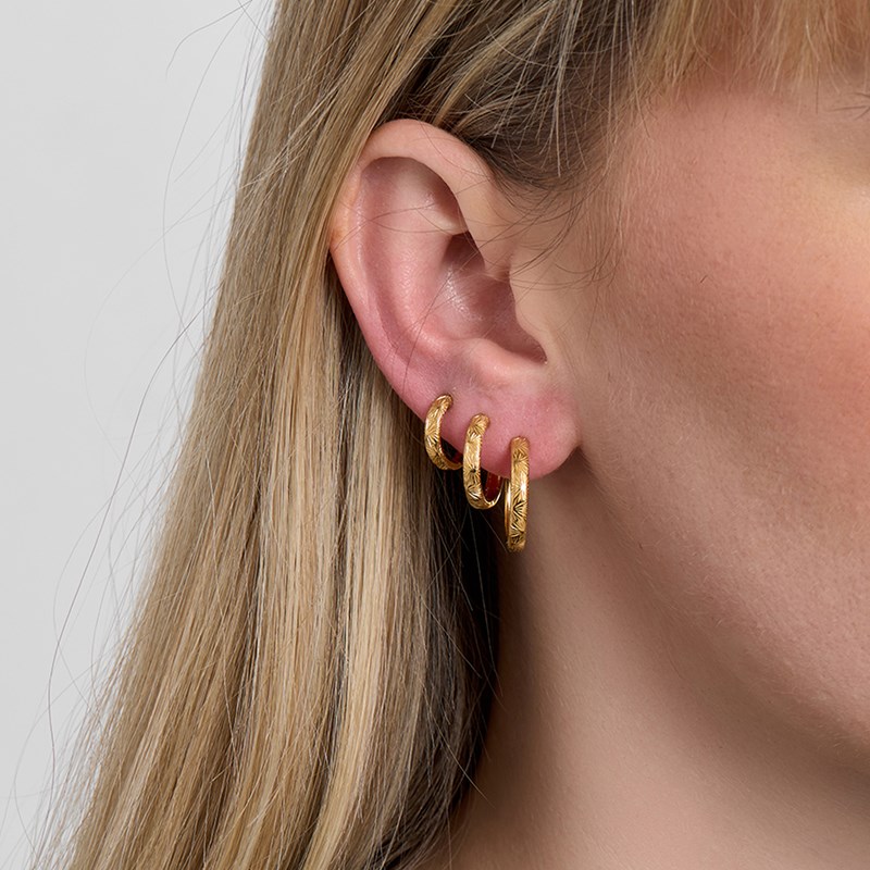 Studio Z Øreringe Creol Rime Lille Guld 2