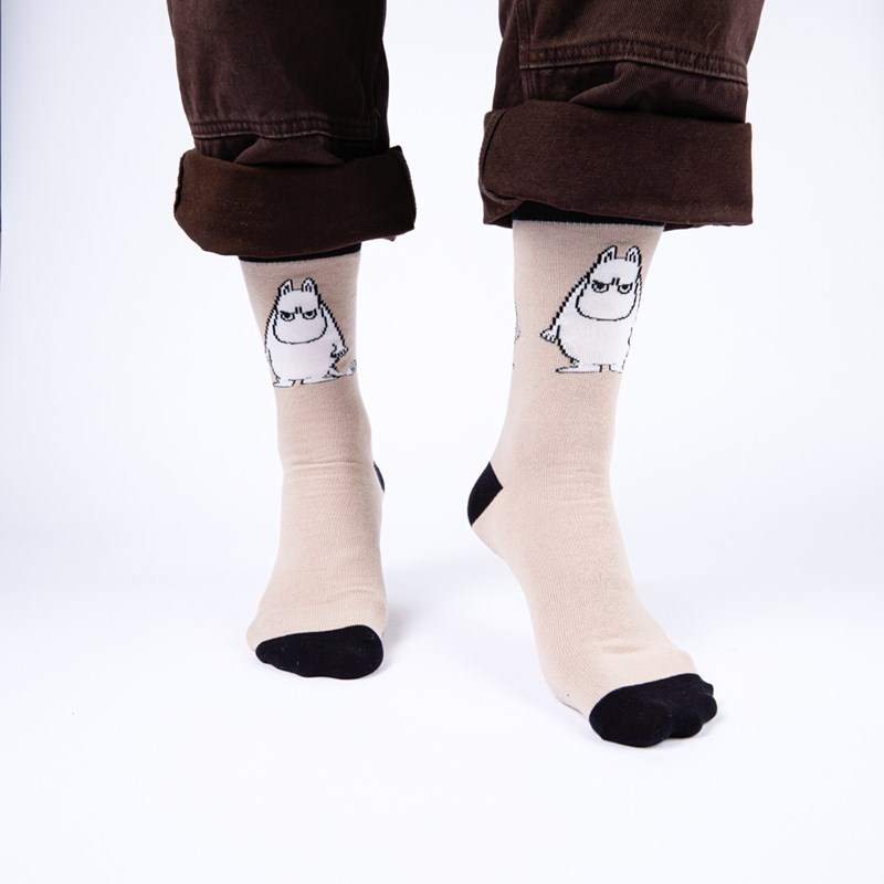 Nordic Buddies Strumpor Mumintrollet Beige Str. 40-46 2