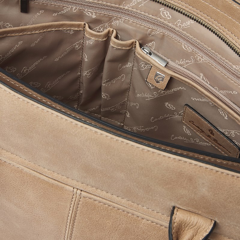 Castelijn & Beerens Håndtaske RFID Beige 15" 8