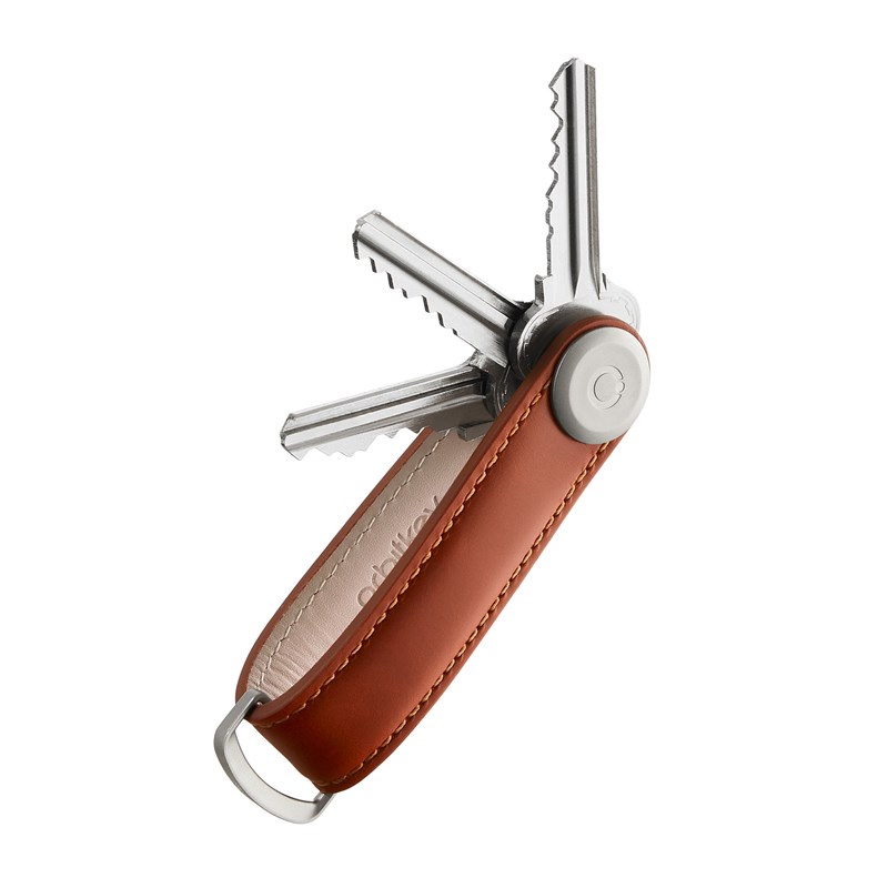 Orbitkey Nøgleholder Leather Cognac/brun 1