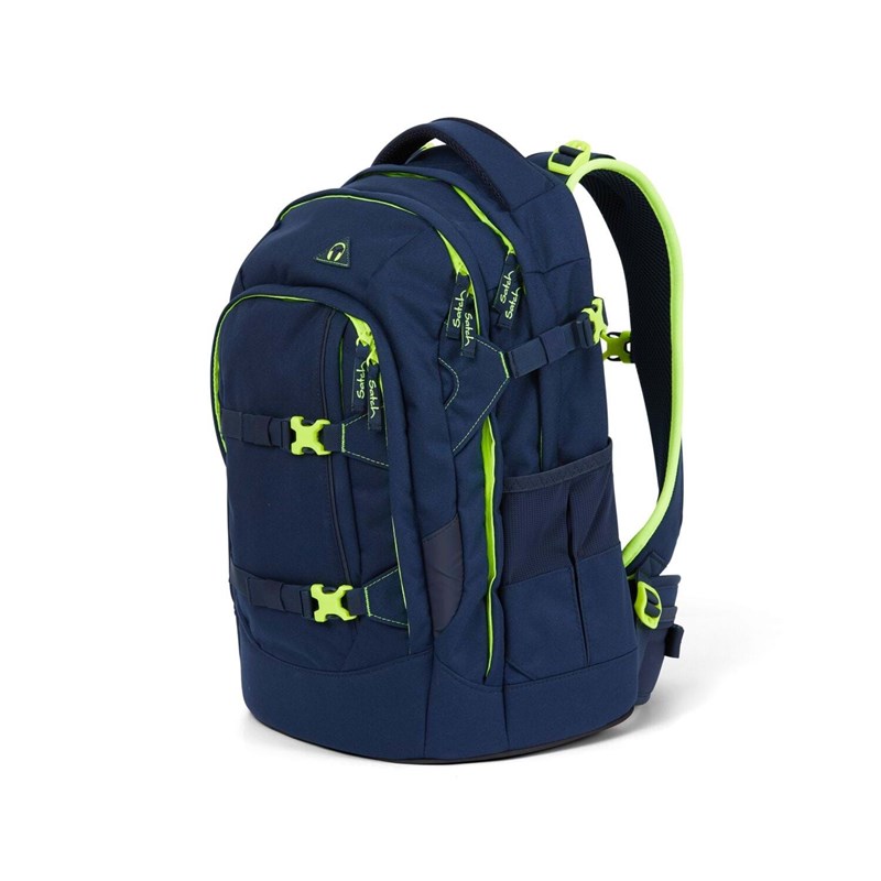 Satch Skoletaske Pack Blå m/ gul 5