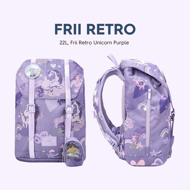 Frii of Norway Skolväska Retro Purple Lila 5