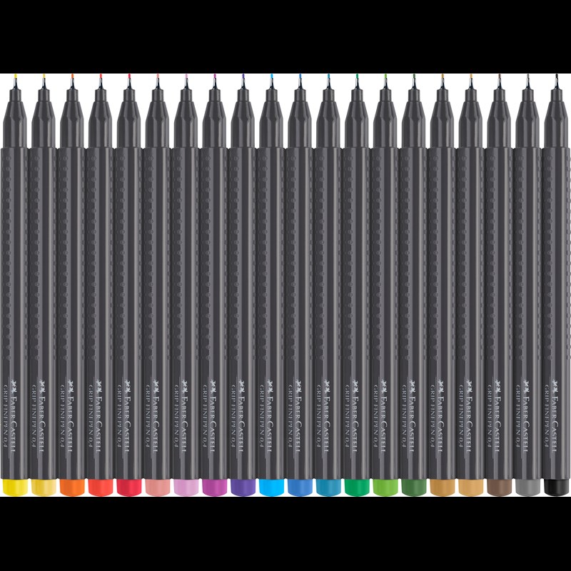 Faber-Castell Fineliner Grip 0,4 20 stk Multi 2