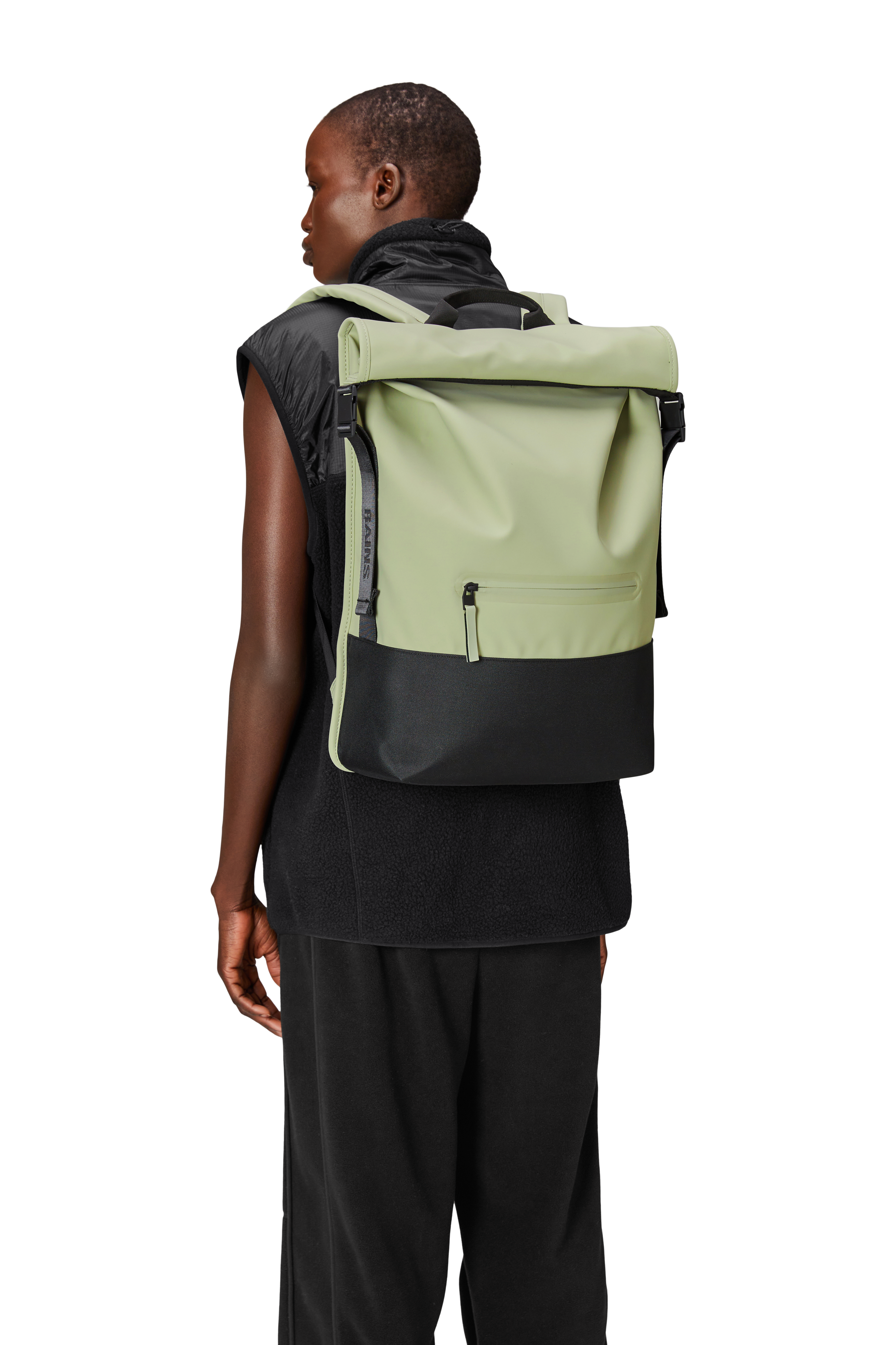 RAINS Rygsæk Trail Rolltop Backpack L. Grøn 4