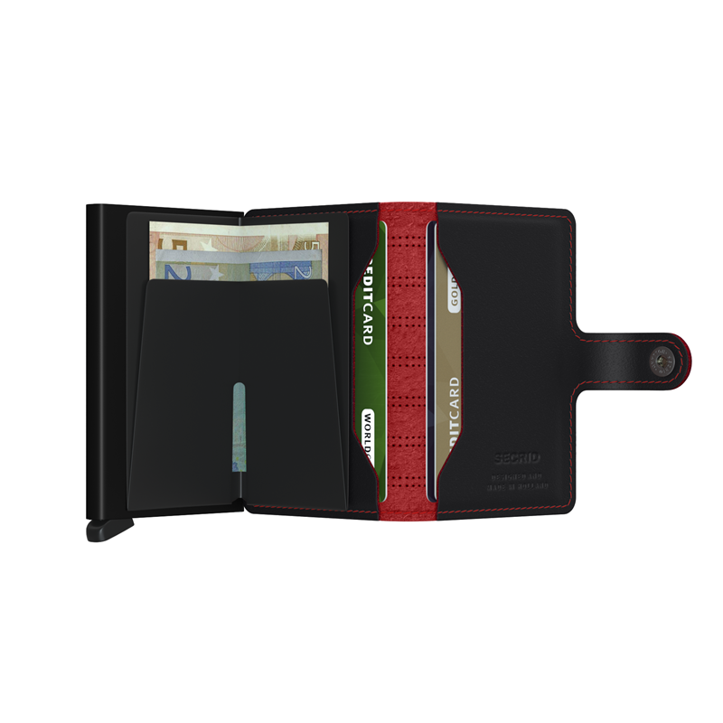 Secrid Kortholder Mini wallet Sort/Blomme 3