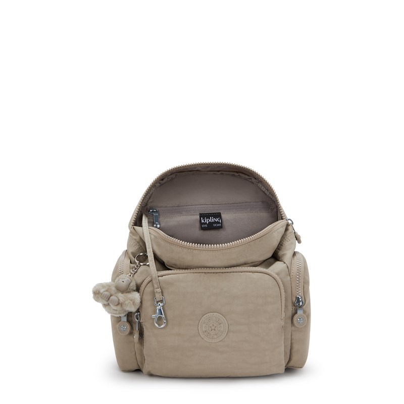 Kipling Ryggsäck City Zip Mini Taupe 3