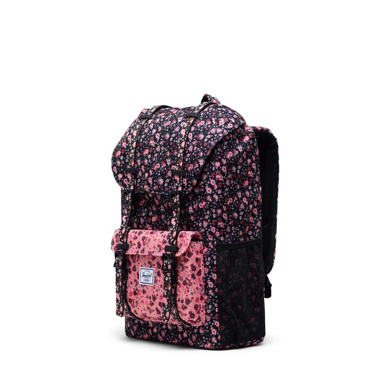 Herschel Skoletaske Little America Yout Sort/Lyserød 3