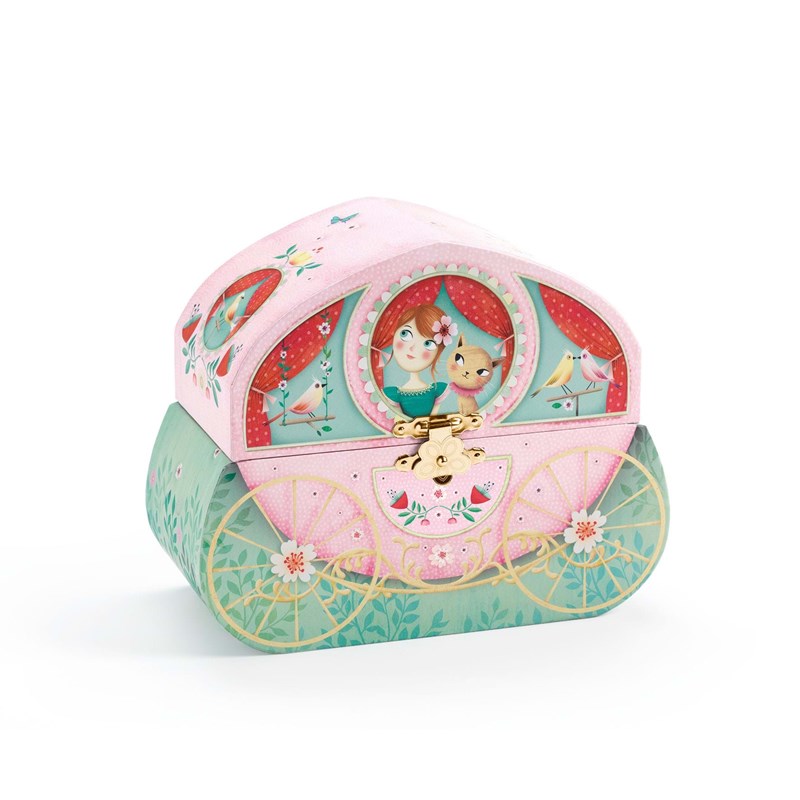 DJECO Smykkeskrin Carriage ride Rosa/mint 1