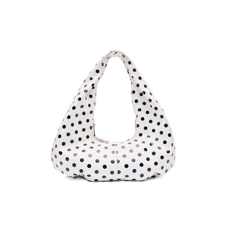 Núnoo Skuldertaske Small Alma Polka Sort/prikker 1