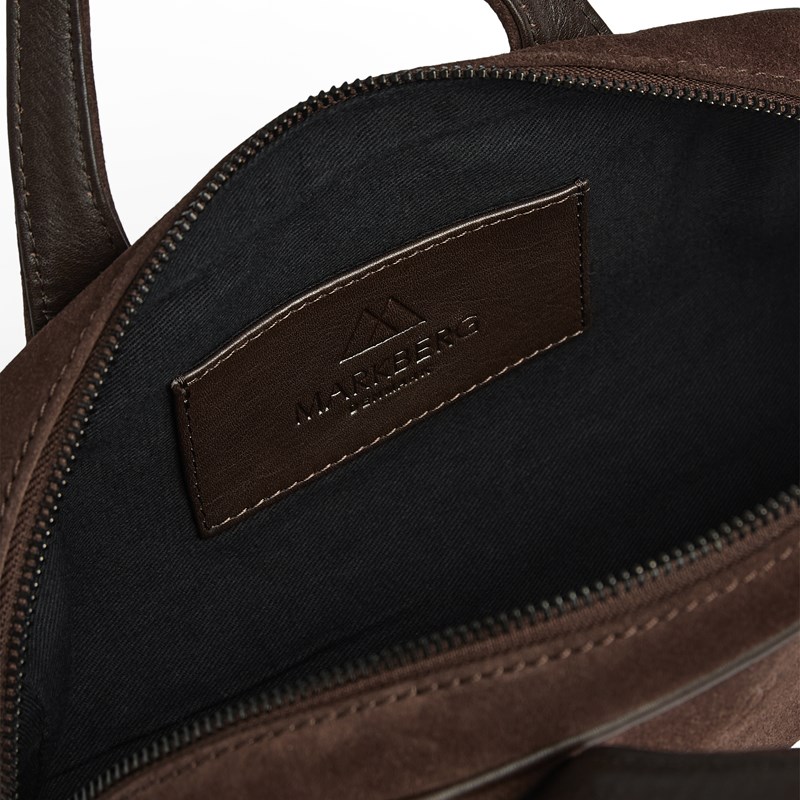 MARKBERG Håndtaske ThoraMBG Suede M. Brun 6