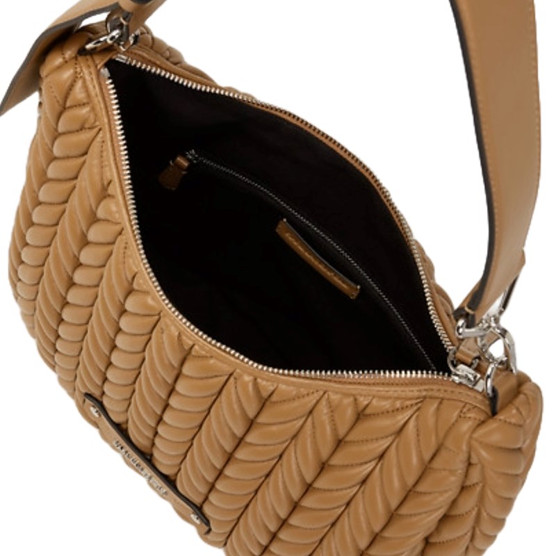 KARL LAGERFELD Skuldertaske Weave Hobo  Caramel 3