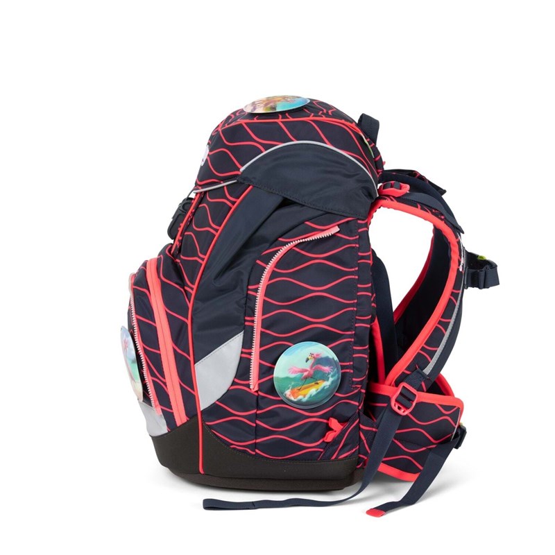 Ergobag Skoletaskesæt Pack Lumi Surf Sort/Rød 5