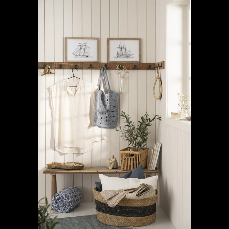 Ib Laursen Totebag Virkad väska Blå 3