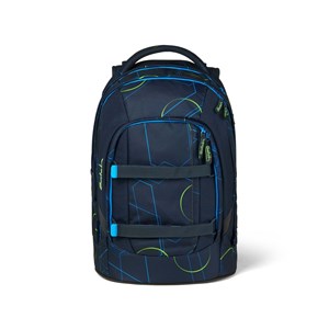 Satch Skoletaske Pack Blue Tech M. blå