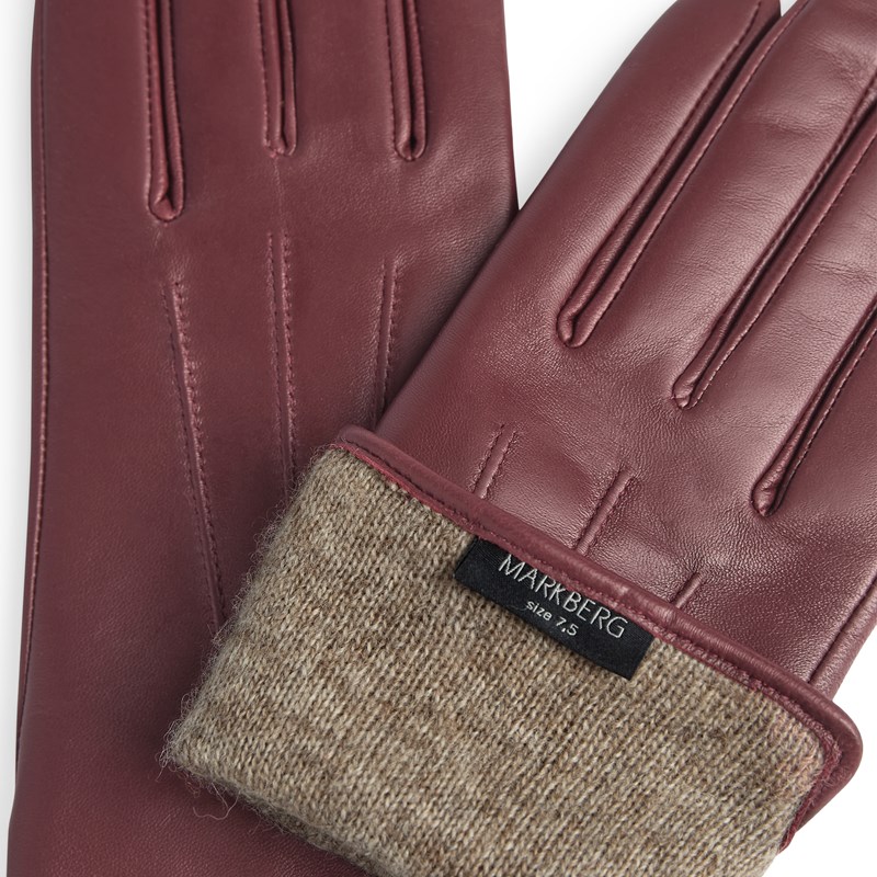 MARKBERG Damehandsker Abigail Bordeaux Str 7,5 4