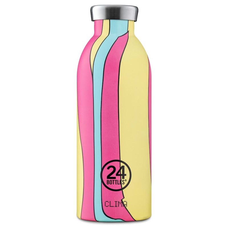 24Bottles Termoflaske Clima Bottle  Pink mønstret 1