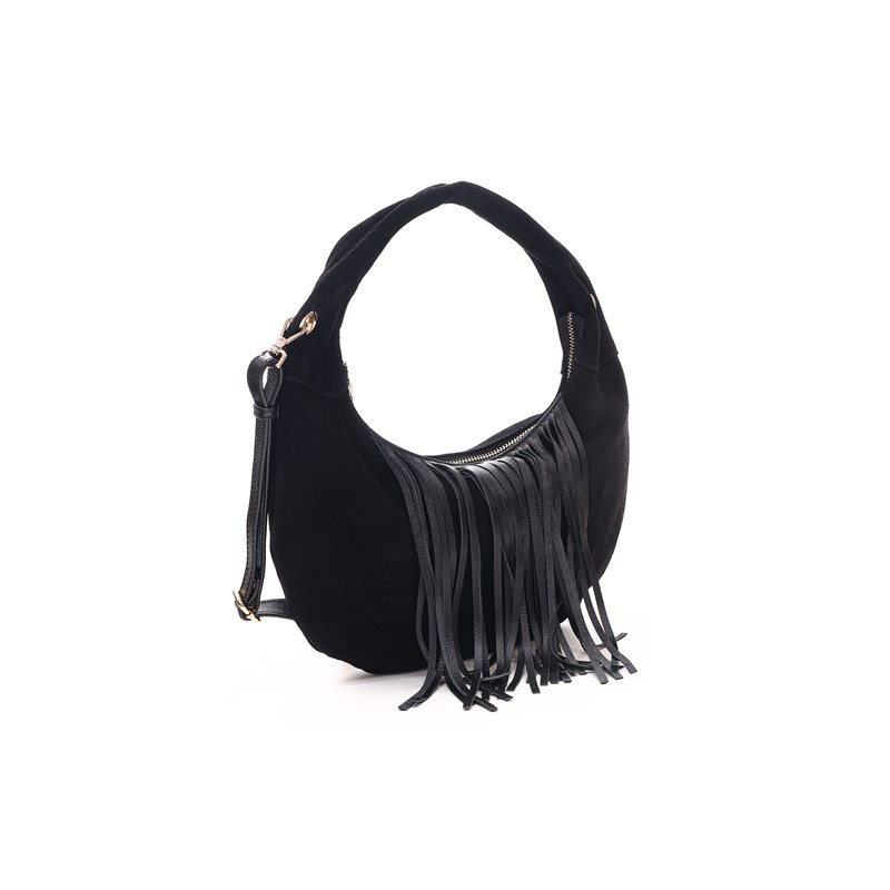Núnoo Skuldertaske Mini Gabi Suede  Sort 2