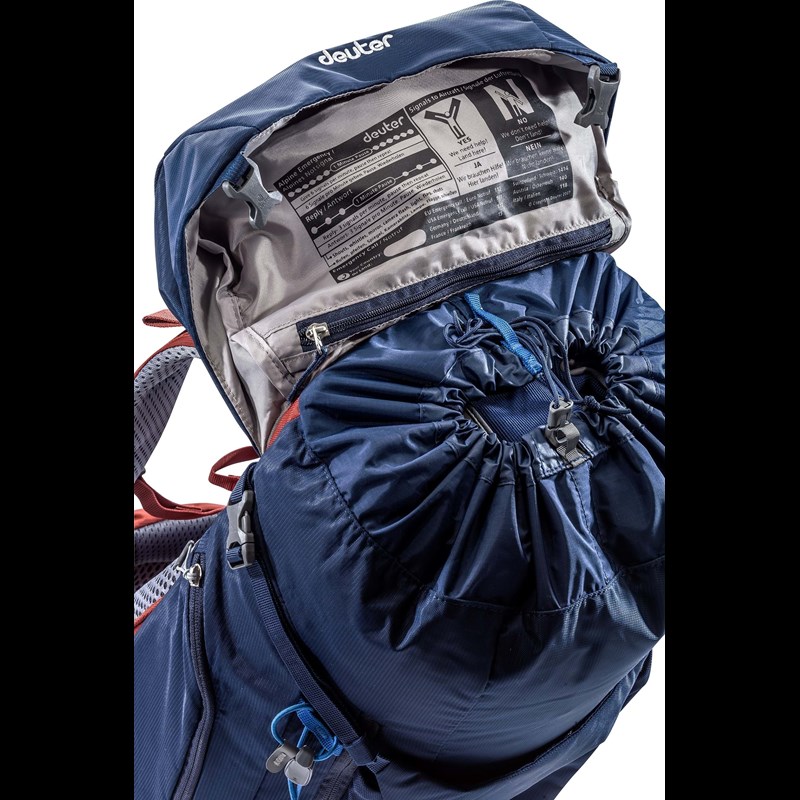 Deuter Vandrerygsæk Trail PRO 36 Blå/rød 3
