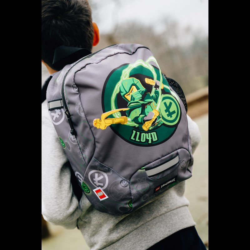 LEGO Bags Børnehaverygsæk Element Master Grå/grøn 8