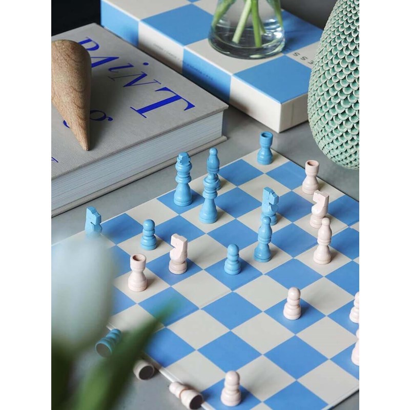 Printworks Skakspil Chess Lyseblå 3