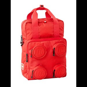 LEGO Bags Ryggsäck Brick 2x2 Röd