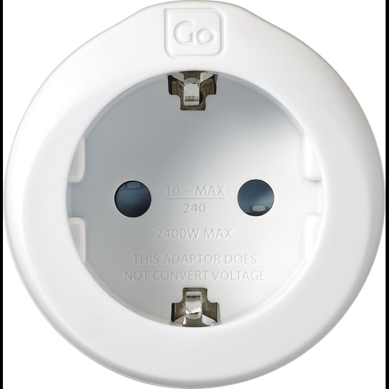Go Travel Adapter EU-AUS/China Vit 3