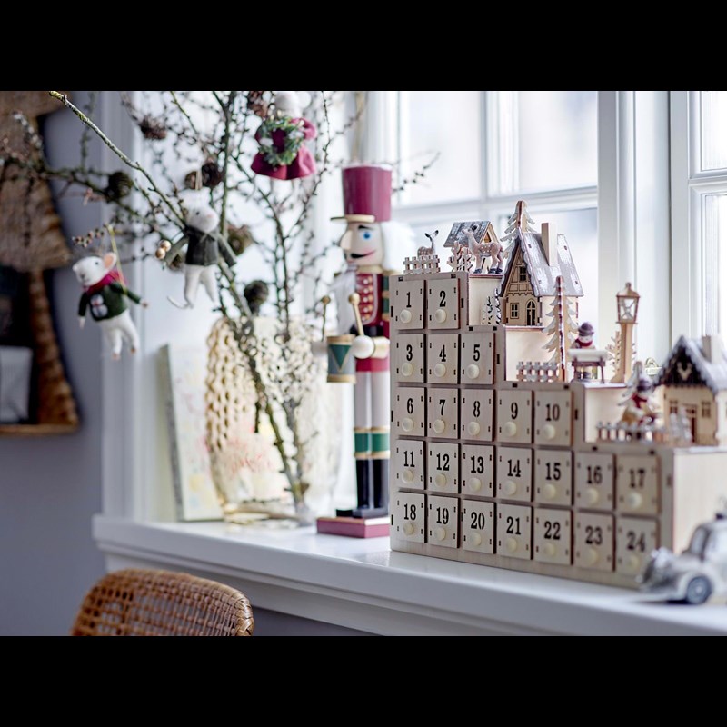 Bloomingville Julepynt Bil med ski Sølv 4