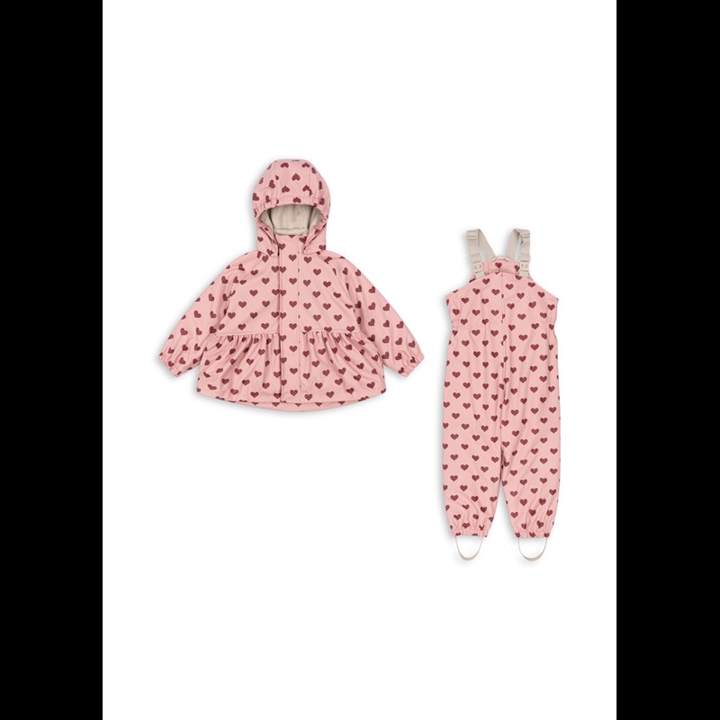 Konges Sløjd Regnkläder Amour Pink Röd/rosa 12 mdr. 1
