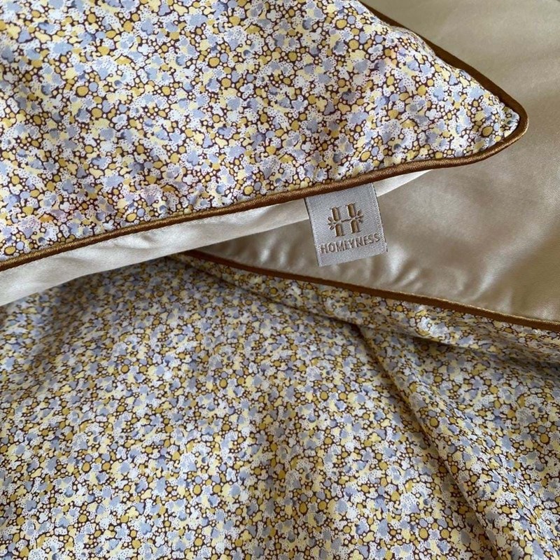 Homeyness Sengetøj Liberty Pepper  Grå/gul 140x200 2