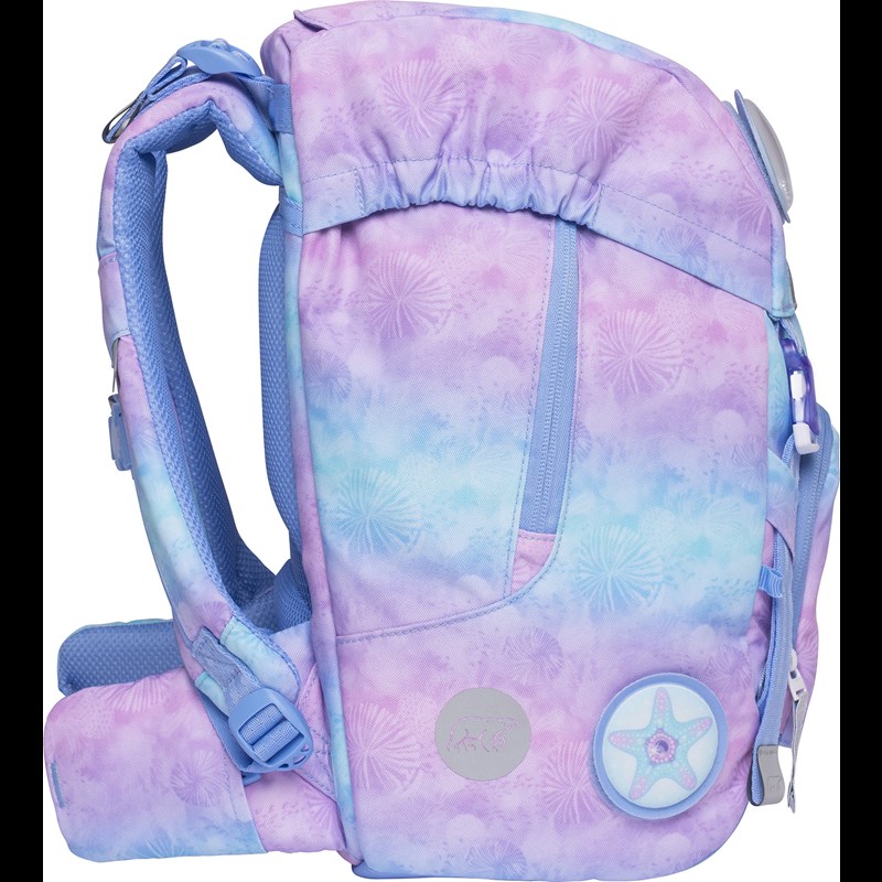 Beckmann Skoletaske Classic Seashell lyseblå/lilla 5