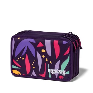 Ergobag Pennfodral Maxi JungleBear Lila blomma