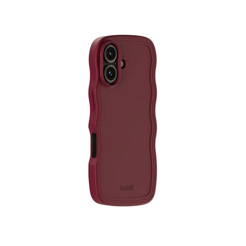 Holdit Mobilcover Wavy Bordeaux Iphone 16 2